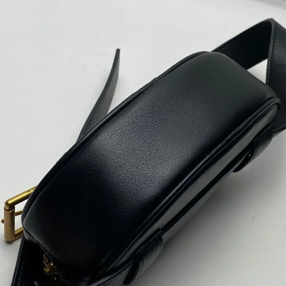 ARITZIA Auxiliary Leather Belt Bag Fanny Hip Pack Black - Picture 9 of 13